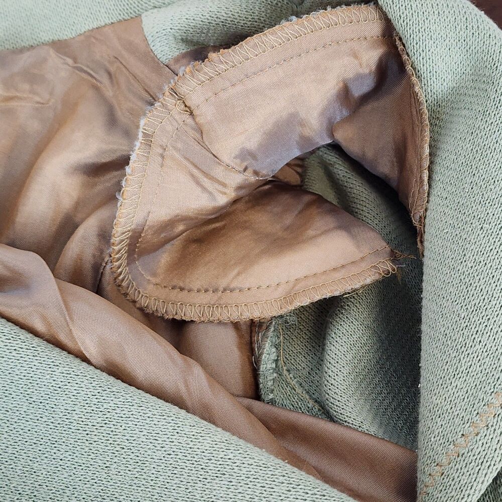 Nanette Lepore Vintage Ruffle Pale Green Blazer Jacket Size S - Picture 4 of 9
